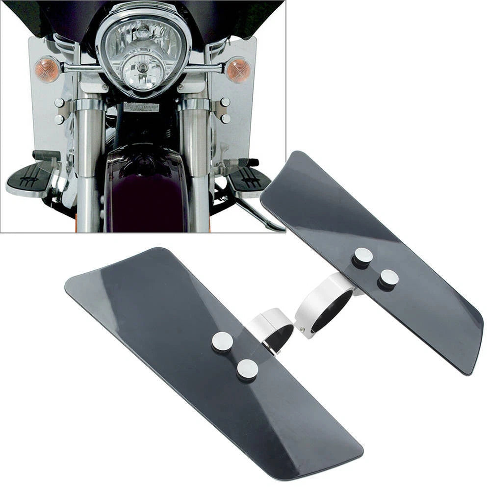 For Honda VT1100C2 for Suzuki for Kawasaki Smoke Front Wind Fork Air Deflector