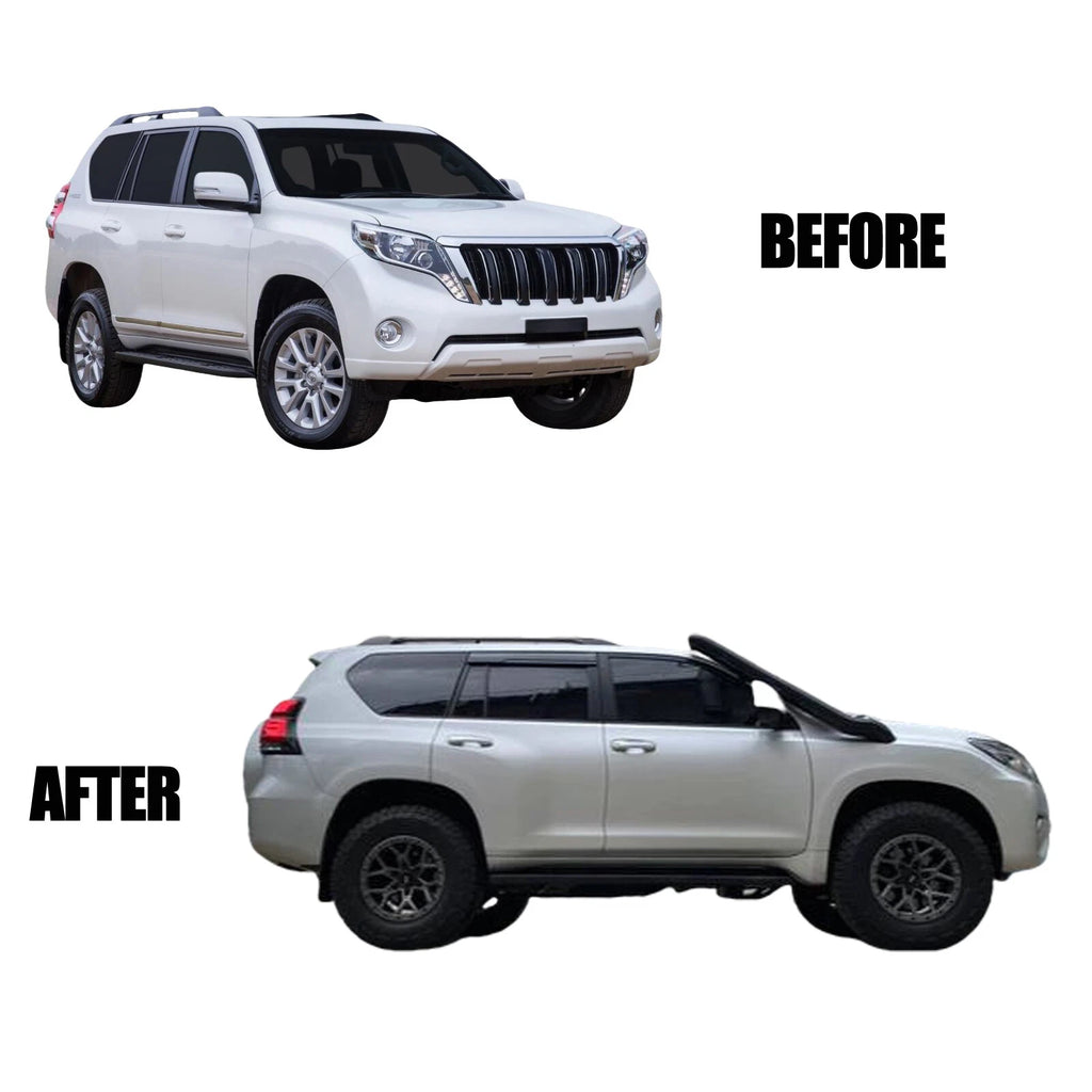 Snorkel Kit For Toyota LandCruiser Prado FJ150 2009+ Stainless Steel Satin Black