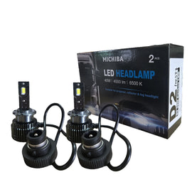 2x D2R D2S HID To LED Headlight Bulb Globe 12V 35W 4000LM E13/CE 6500K Canbus