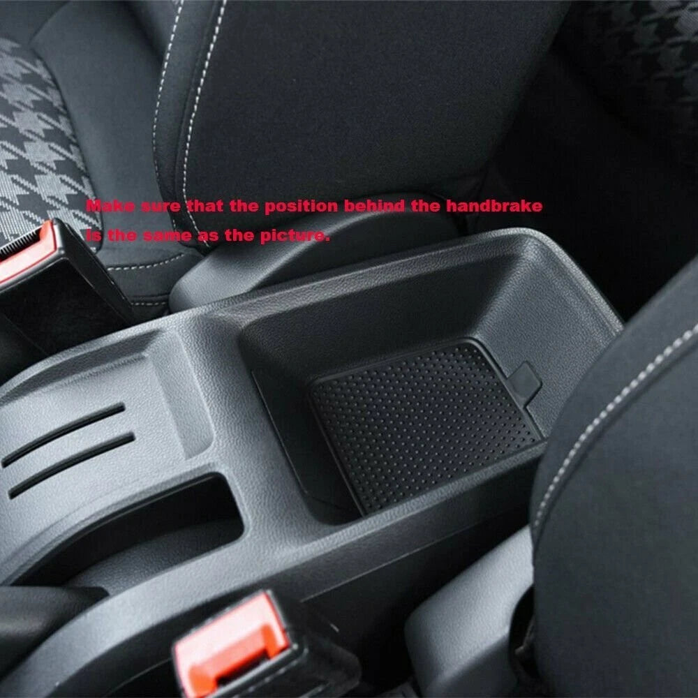 For MG ZS 2017-2023 Car Center Console Armrest Box Storage Case PU Leather Black