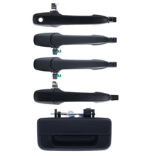 Load image into Gallery viewer, 5pc FRONT, REAR, TAILGATE Door Handle Outer Black for Ford Ranger PJ PK &amp; BT50