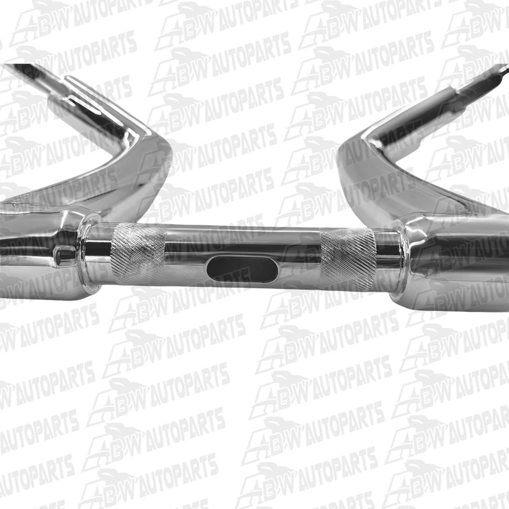 Chrome 12" Rise 2"Ape Hanger Handlebar 1"Clamp For Harley Sportster Yamaha Vstar