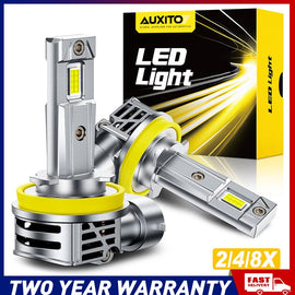 2/4/8x H8 H9 H11 LED Headlight Globes Bulbs Kit H/Low Beam 28000LM Bright White