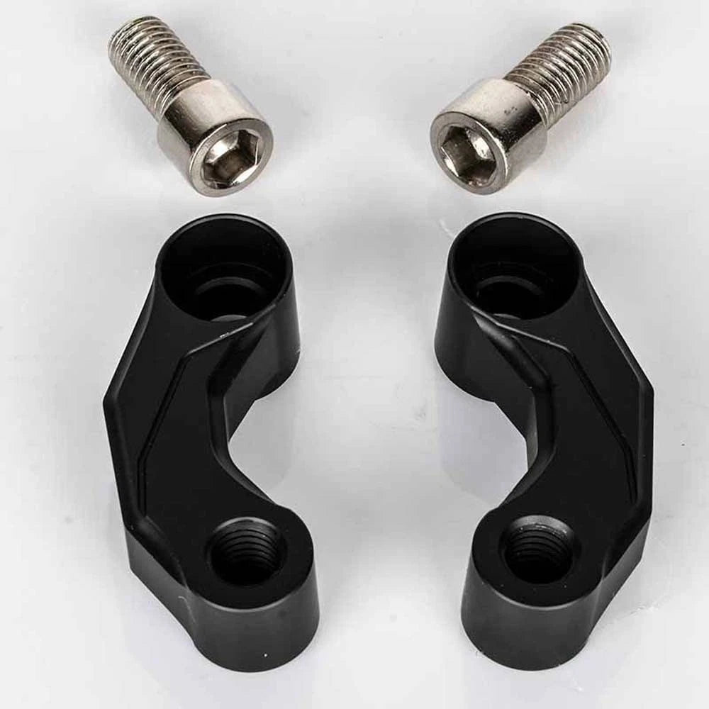 Motorcycle Black Mirrors Riser Extension Brackets Adapter For BMW R1200 GS LC