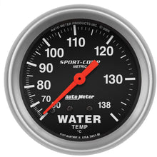 Load image into Gallery viewer, Autometer Sport-Comp 2-5/8in Water Temp Gauge 60-138C Mechanical AU3431-M