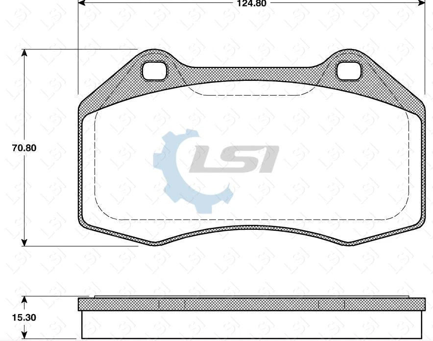 Front Brake Pads and Slotted Disc Rotors set for Renault Megane RS265
