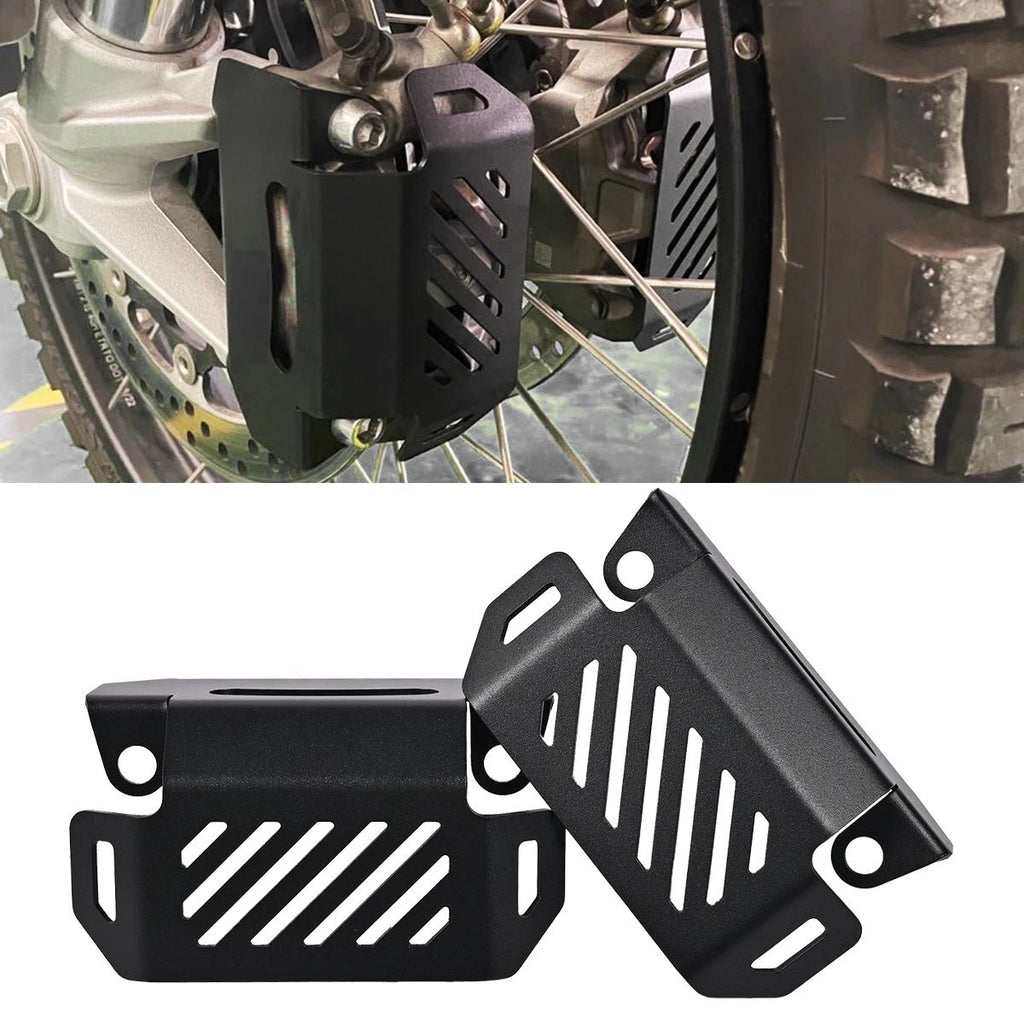 Anodized Black Front Brake Caliper Guards Protect Cover For Ducati DesertX 2022+