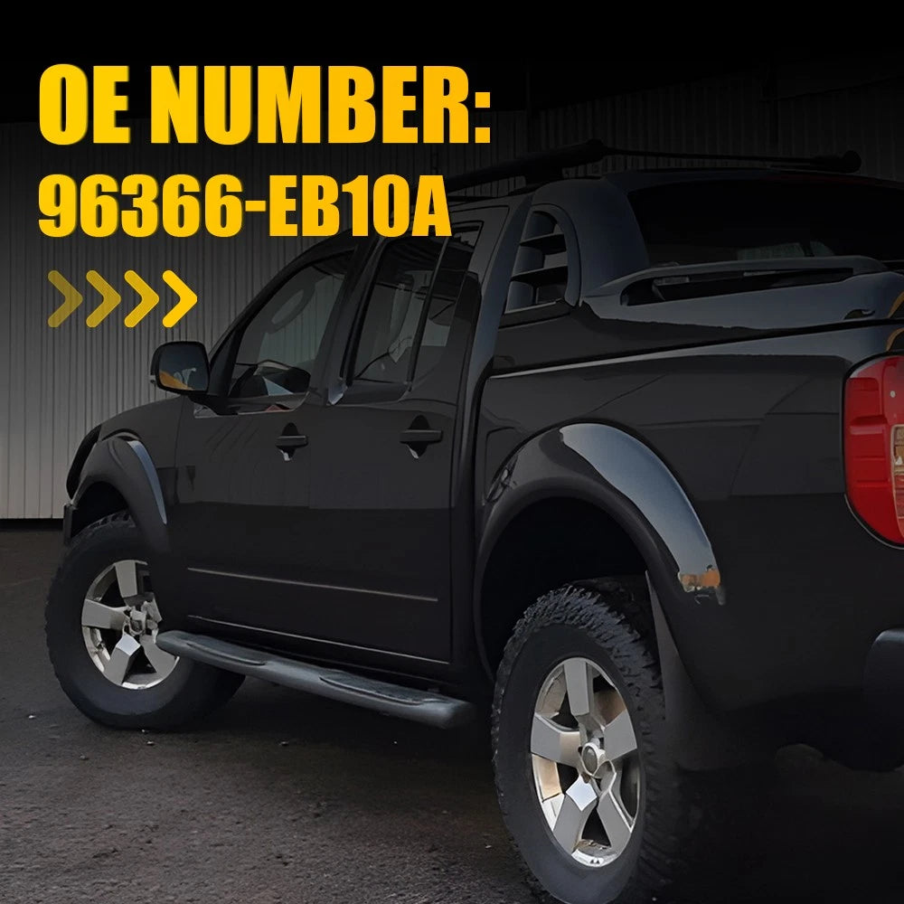 Premium Left Side Mirror Glass for Nissan Navara D40 2007-2015 [Heated] w/ Plate