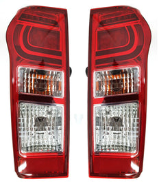*NEW* TAIL LIGHT BACK LAMP (LED, CLEAR) for ISUZU D-MAX DMAX 9/2014 - 2019 PAIR