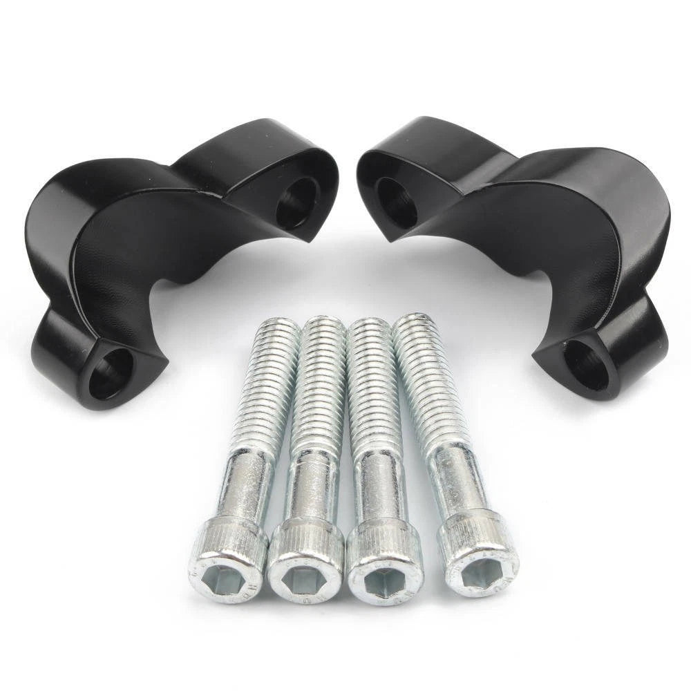 Black Handlebar Riser Extensions Fit for Harley Sportster XL1200X 48 10-18 ST