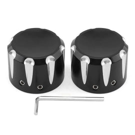 Aluminum Front Axle Cap Nut Cover For Harley Softail Road/Street Glide Special
