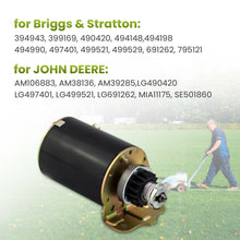 Load image into Gallery viewer, Starter Motor Replace for Briggs &amp; Stratton 8HP-13HP MOTORS Ride on Mower 795121