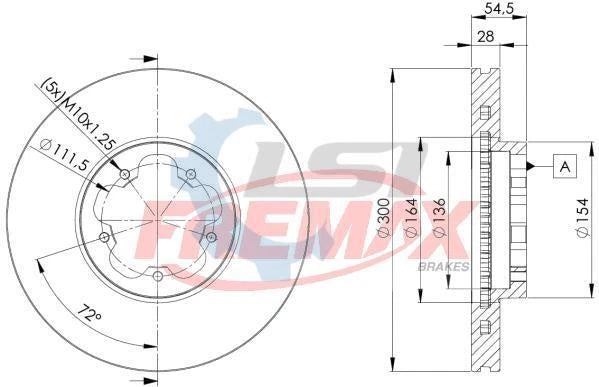 Fremax Front Disc Rotors for Ford Transit VM NXXTT 2.2 12-14 Turkey Make Only