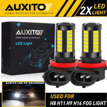 Load image into Gallery viewer, 2-10x AUXITO LED Bulb Fog Light H8 H9 Fog H11 Light 6000K White High Power Lamps