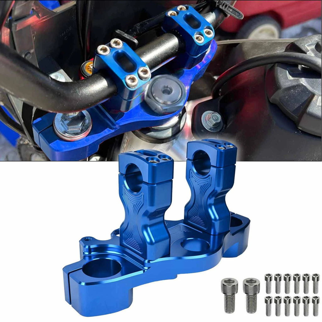 For Honda CRF110F CRF125F 2019+Billet Top Triple Clamp With Bar Mount Kit Blue S