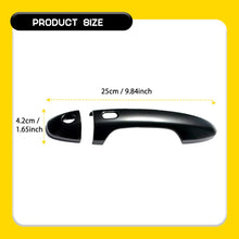 Load image into Gallery viewer, Door Handles Covers Matte Black Suitable For Toyota Hilux 2015-21 Keyless Hole