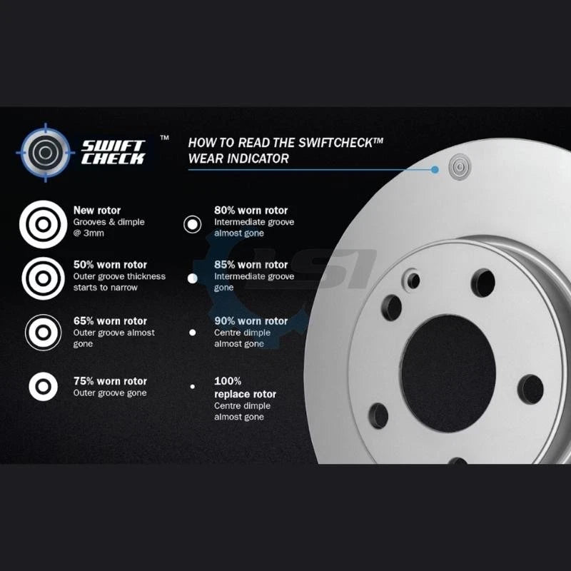 Bendix Front Brake Disc Rotors set for Hyundai i30 GD 1.6L 05/2012-03/2017 EL...