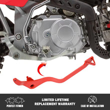 Load image into Gallery viewer, Red Steel Extended Rear Brake Pedal Lever Arm Brakes for Honda CRF110 2013-2023