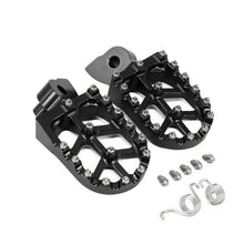 Load image into Gallery viewer, CNC MX Foot Pegs Footrests for Yamaha YZ85 YZ125 YZ250 YZ250 WR250 WR450F Black