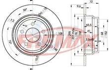 Load image into Gallery viewer, Rear Disc Rotors and Brake Pads for Volvo V70 S70 2.0 2.3 2.4 2.5 97-00 295mm