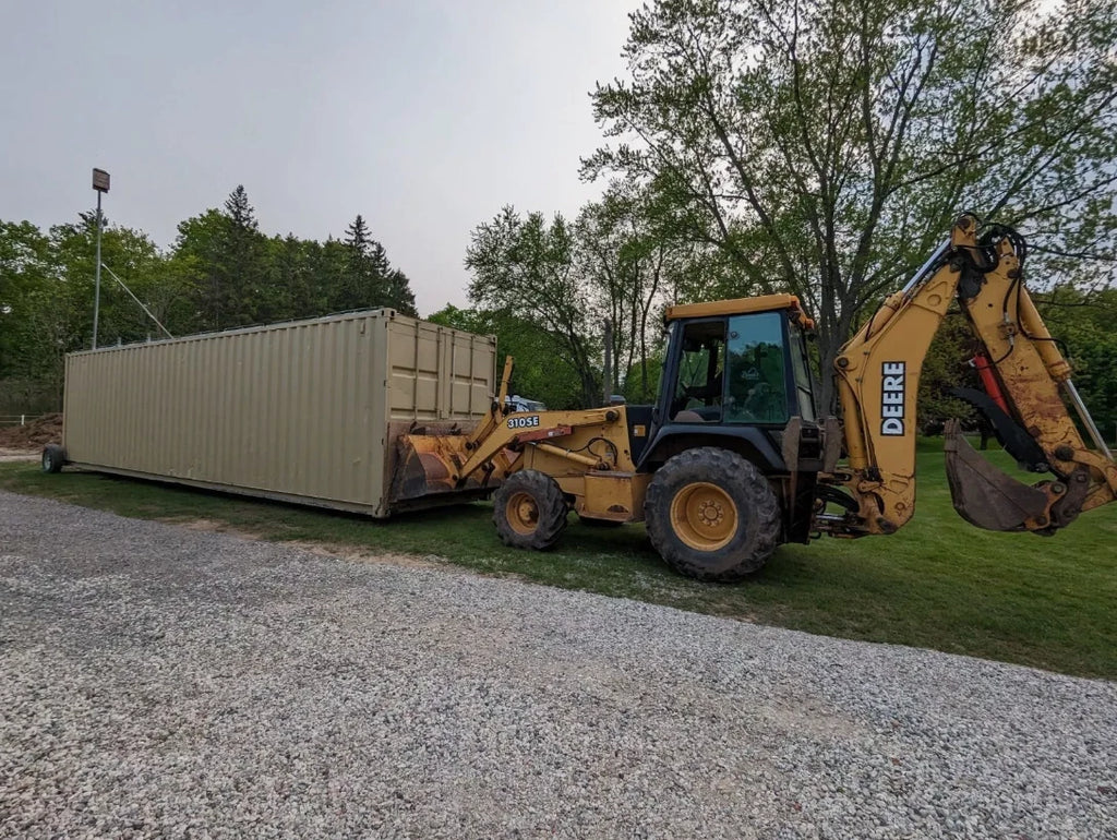 SHIPPING CONTAINER WHEELS (PAIR) With Land Cruiser Hubs