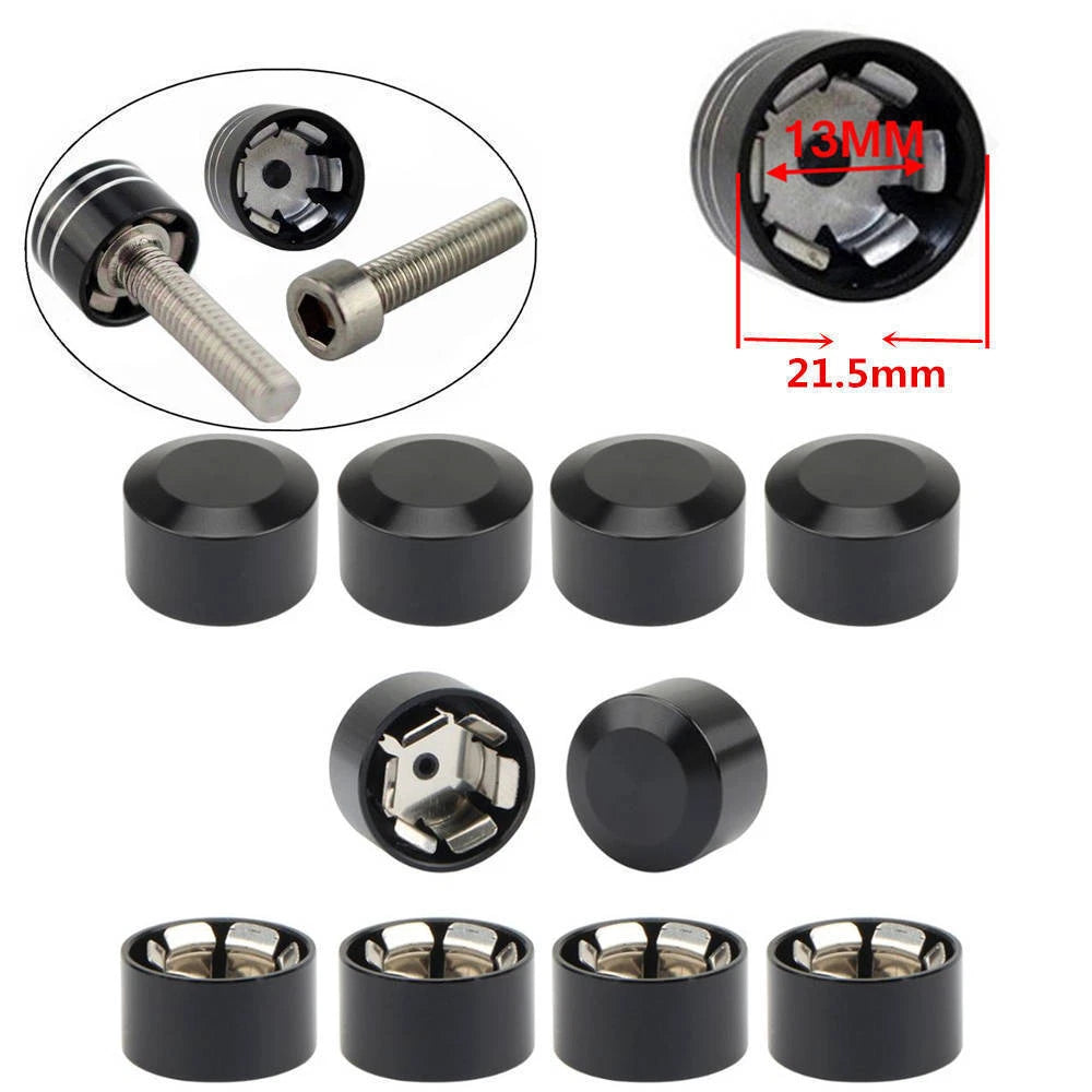 CNC Inner 9mm-13mm Schrauben Motor Bolt Topper Caps Cover For Harley For Honda S