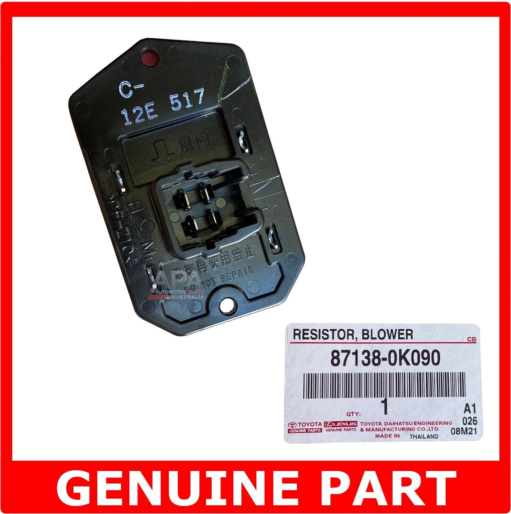 GENUINE Toyota Hilux KUN16 KUN26 TGN16 GGN15 Heater Fan Blower Motor Resistor