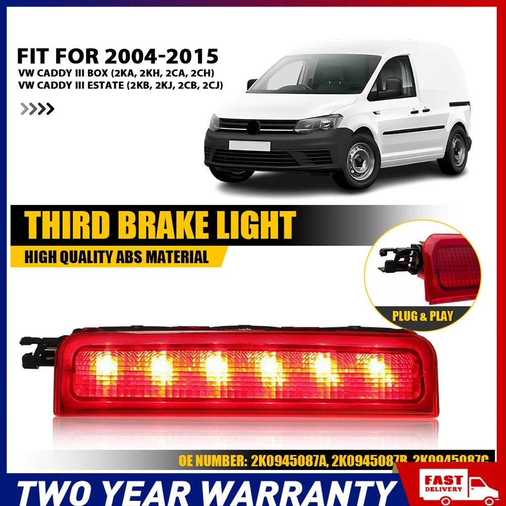 Tail 3rd Brake Light High Level LED Stop Lamp Suitable For 2003-2014 VW Caddy