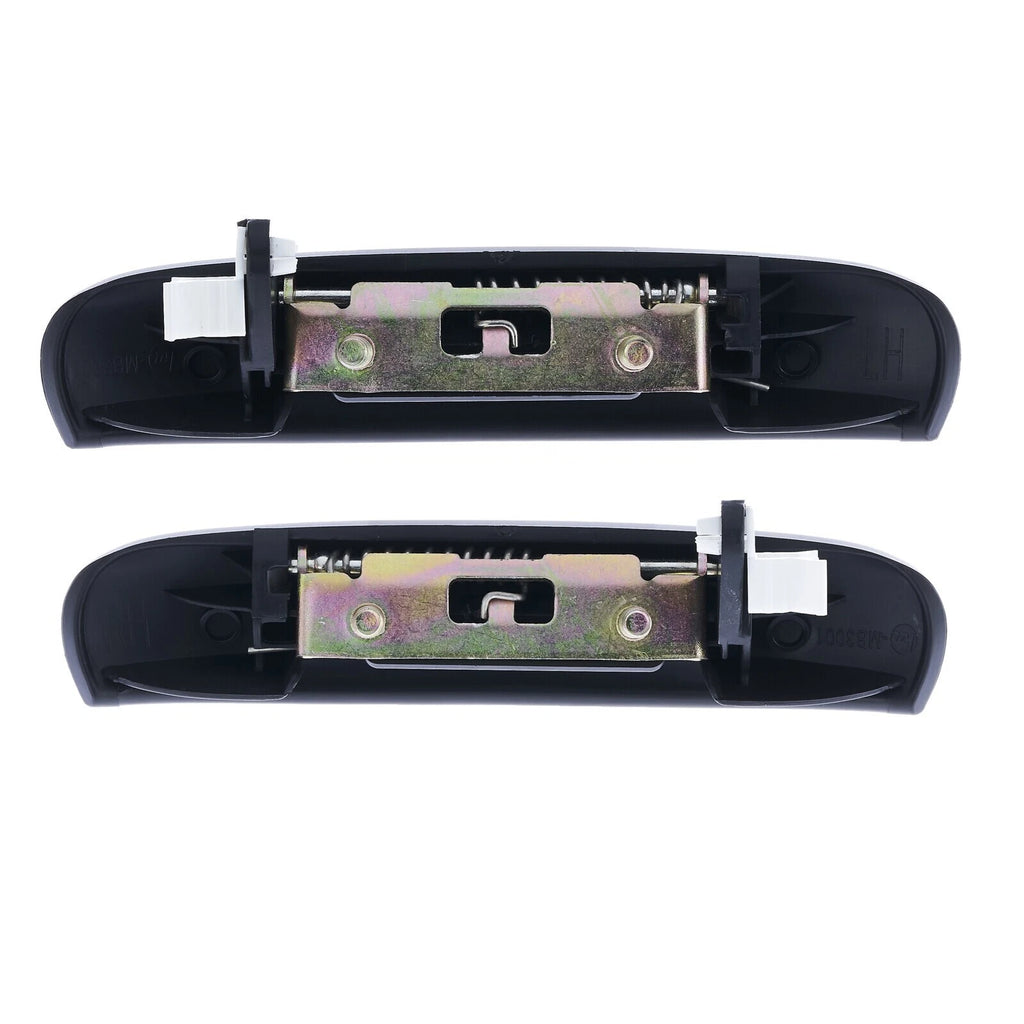 Door Handle Outer for Mitsubishi Mirage 12-20 Set of 4 Black FRONT REAR LH+RH