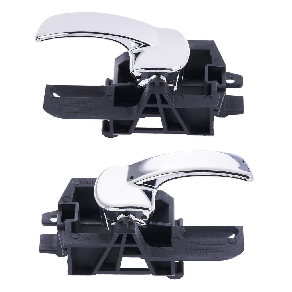 2pc LEFT & RIGHT FRONT = REAR Door Handle Inner Chrome For Nissan Dualis 07-16