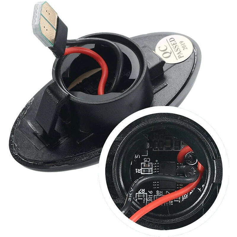 Dynamic LED Smoke Side Marker Indicator Signal Lamp For Mini Cooper R50 R52 R53