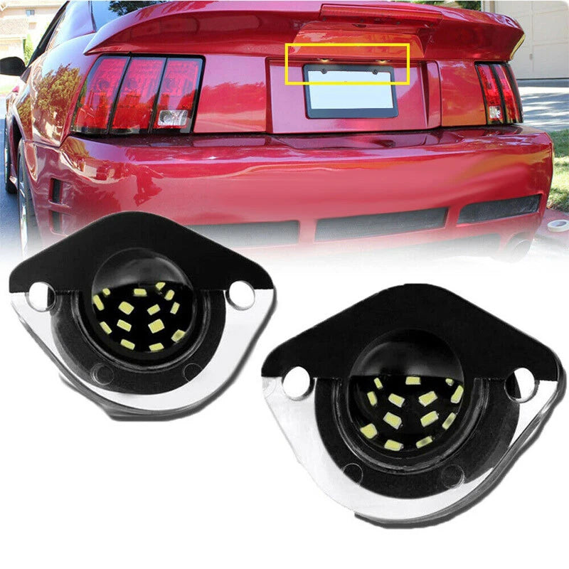 2x FOR FORD For MUSTANG 1994-2004 Car Rear Led Number License Plate Lights Lamps
