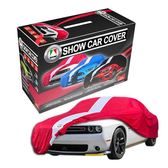 Autotecnica Show Car Cover Red/White Medium 4.5m 2/192BU