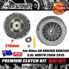 Load image into Gallery viewer, Clutch Kit for Hilux KUN16R KUN26R 3.0L 1KDFTV 08/2008-09/2015 275mm HEAVY DUTY