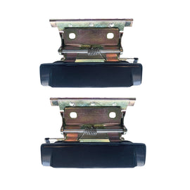 Set of 2 FRONT Left + Right Door Handle Assembly Outer Black for BMW E30 84-91