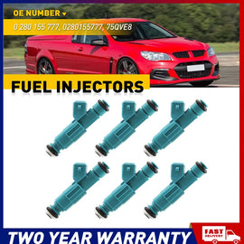 6X Fuel Injectors For Holden Commodore VR VS VT VU VX VY V6 VQ 3.8L 0280155777