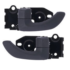 Door Handle Inner for Hyundai Santa Fe SM 00-05 Set of 2 Grey FRONT LEFT+RIGHT