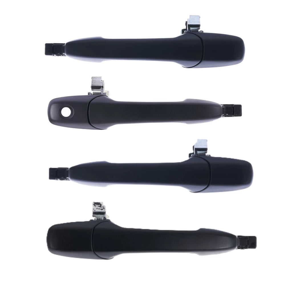 4 pcs Set Front & Rear Outer Door Handle Black For Mazda3 BK 2003 -2009