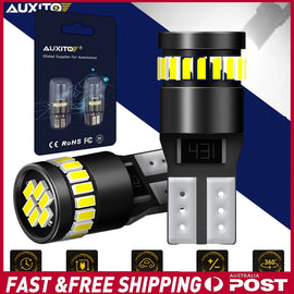 2X T10 LED CANBUS 12V 3014 W5W WHITE COOL CAR TAIL SIDE LIGHTS TURN PARK BULB