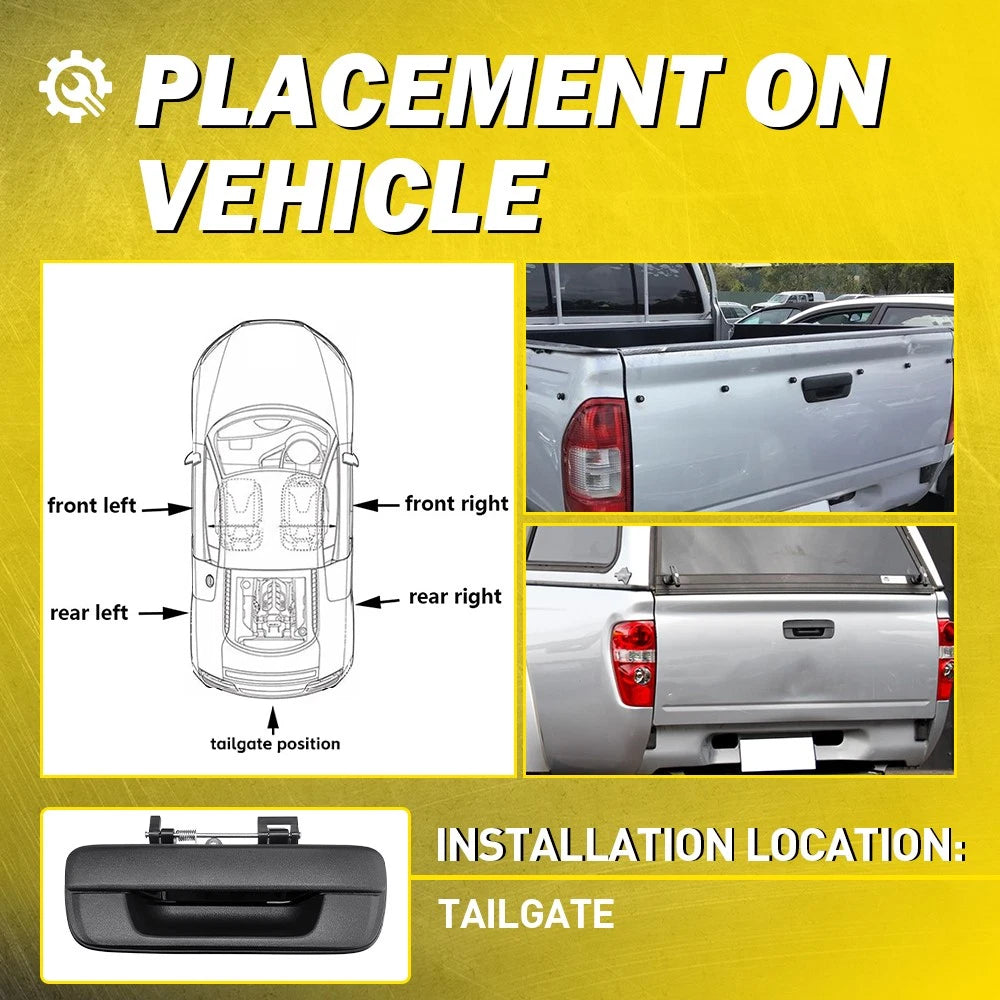 For Holden Colorado RC 2008~2012 Rear Tail Gate Tailgate Handle NO Key Hole