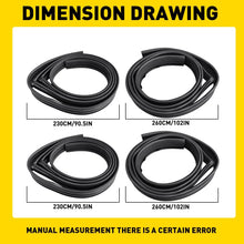 Load image into Gallery viewer, 8X Door Window Channel Bailey Rubber Kit For LandCruiser HZJ80 HDJ80 HDJ81 FZJ80