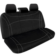 Load image into Gallery viewer, Sperling Getaway Neoprene Rear Black - Silver Stitch Seat Covers Suits Outbac...