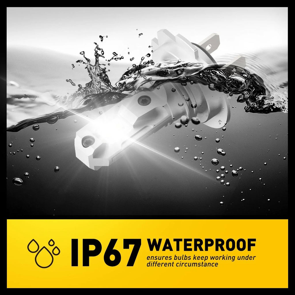 AUXITO 2X H7 LED Headlight Globes 30000LM 800% Bright H/Low Beam Plug and Play.