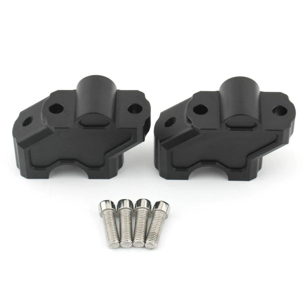 Black handlebar riser clamps heightening kit fits Harley Nightster 975 RH975 2022+