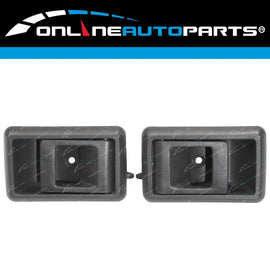 LH+RH Front Inner Grey Door Handles Pair for Toyota Hilux 4Runner Surf 1988-1997