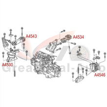 Load image into Gallery viewer, For Honda Civic FD 1.8L 2006-2012 AUTO Left + Right + Upper + Rear Engine Mounts