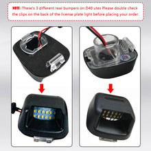 Load image into Gallery viewer, 2x Rear Bumper License Number Plate Light for Nissan Navara D40 Lamp Bulb LED ST