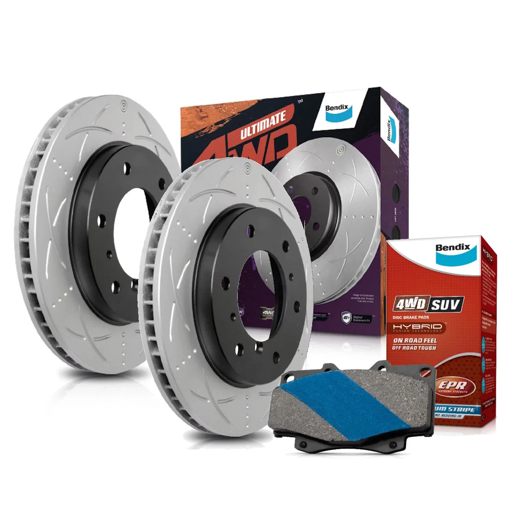 Bendix Rear Brake Pads + Rotors for Mitsubishi Pajero Sport QE/QF/QG