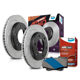 Bendix Rear Brake Pads + Rotors for Mitsubishi Pajero Sport QE/QF/QG