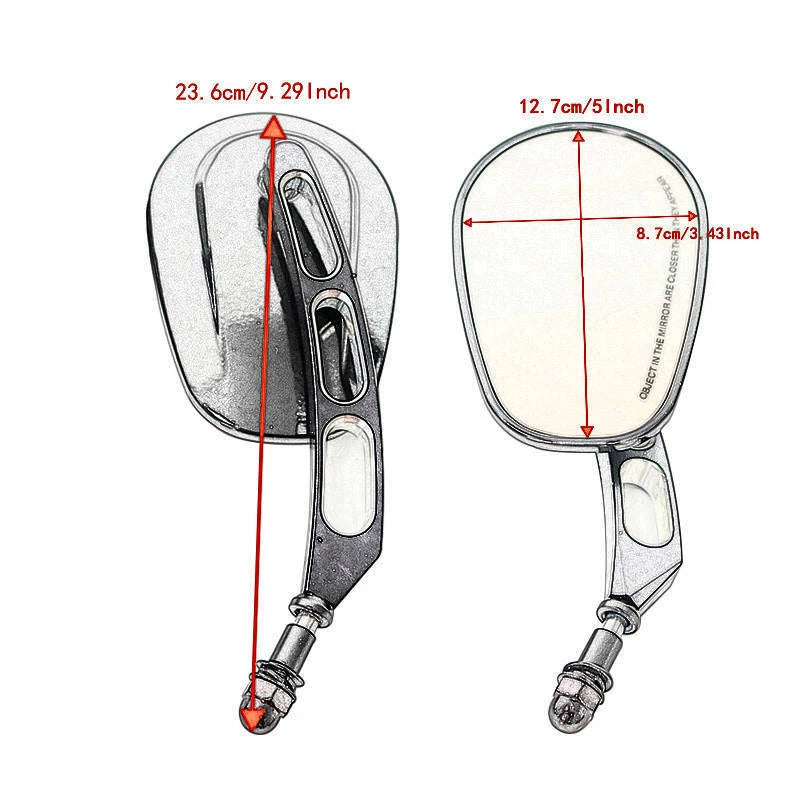 Motorcycle Black Rearview Mirrors For Harley for Dyna Touring Glide Softail ST